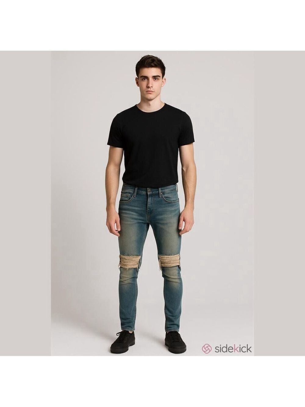 OMG Streetwear Distressed Moto Jeans Men's Size 30 Biker